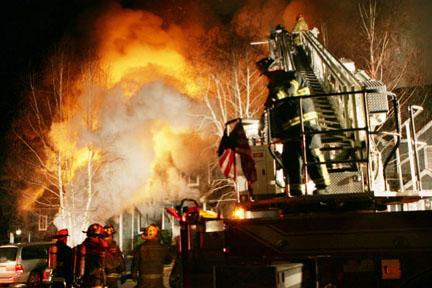 March 24, 2006 Mutual aid to Brewster | Structure Fire | Fieldstone Pond | Pictures Copyright © 2006 Photos:  Frank Becerra Jr. / The Journal News, County Car 2 (Ron Davies), and John Marshall.